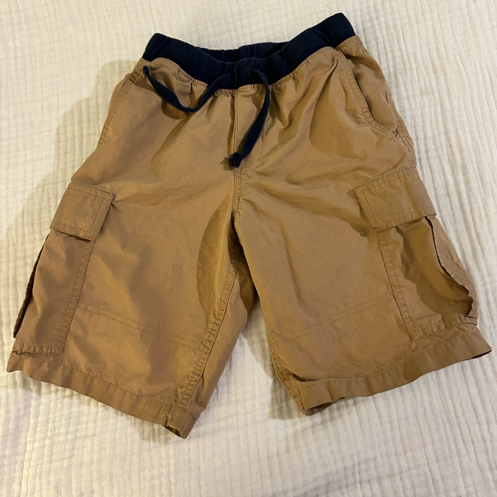 Polo RALPH LAUREN boys size Small (8) Khaki Ripstop Short with contrasting waist